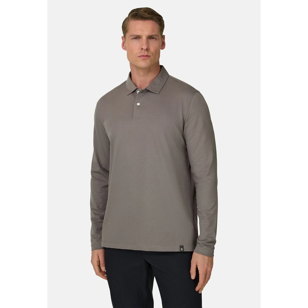 Boggi Milano High-Performance Piqué Polo Shirt S.Cafe Tech XL Casual Classic